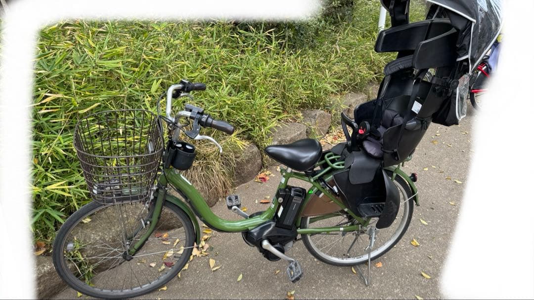 手渡し渋谷　アシスタ　ブリヂストン　電動アシスト自転車 チャイルドシート付き