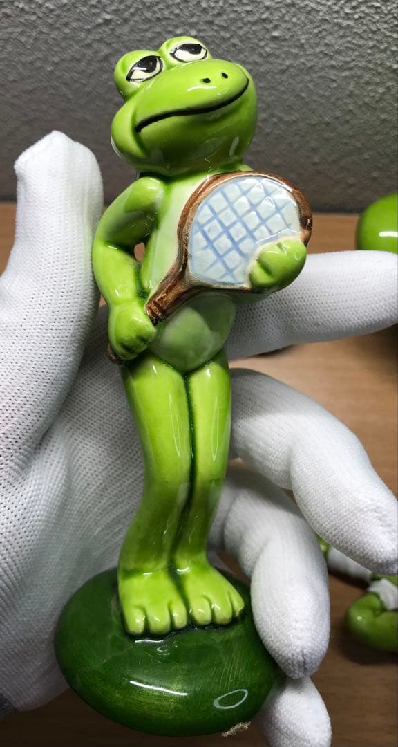 美品 【レトロ】カエル セブンコーポレーション　置物セット7体　かえる　蛙