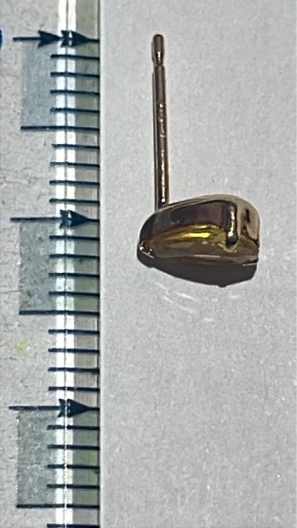 K18 イエローサファイア ピアス 両耳｜総重量0.44g｜刻印あり