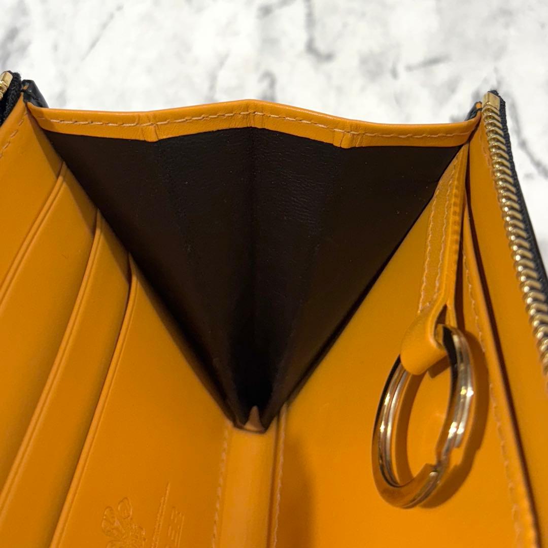 【美品】 エッティンガー Ｌ字 ケース 財布 ブライドルレザー ブラック