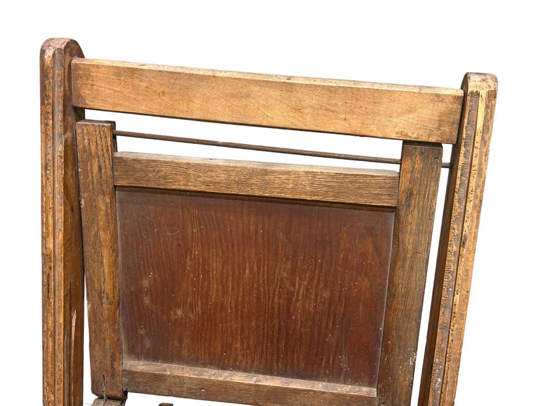 1930s ビンテージ アンティーク 木製 フォルディングチェア 店舗什器 椅子