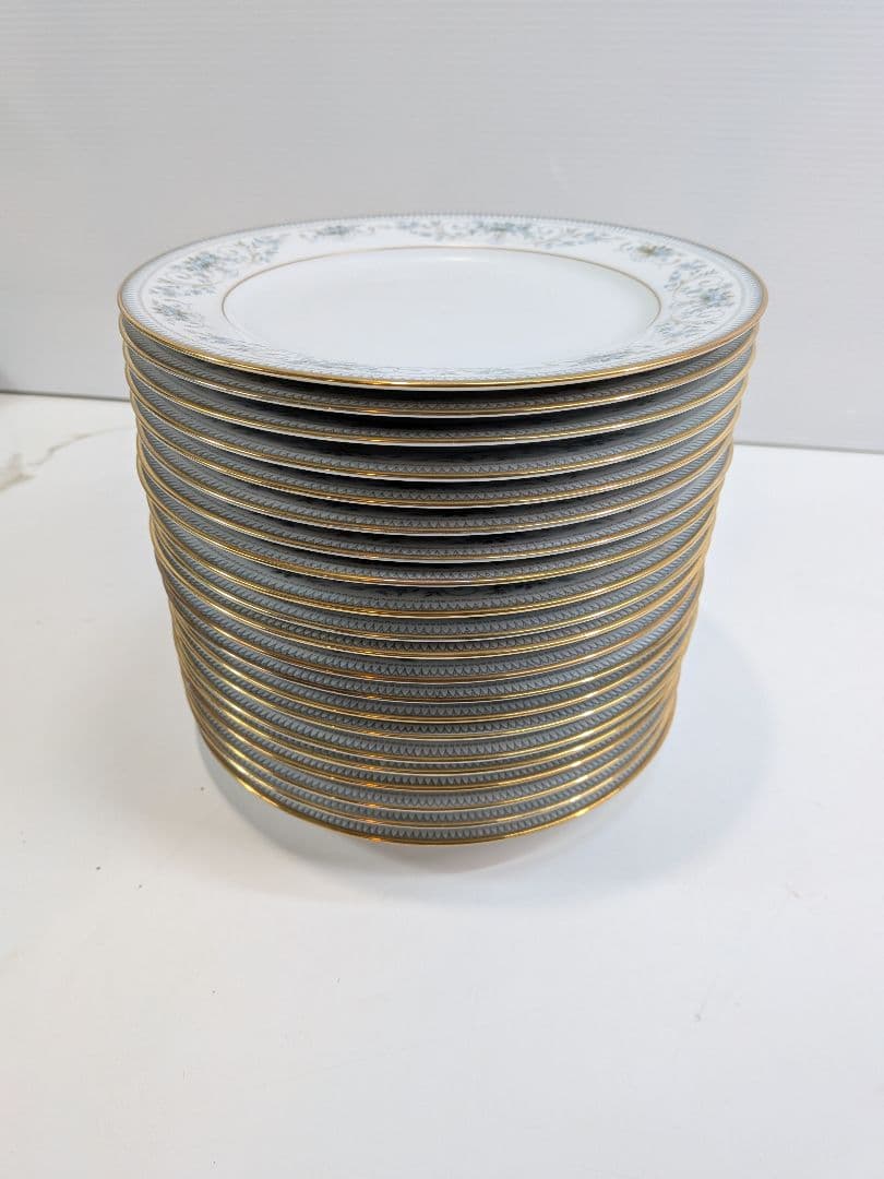 P977 希少 ノリタケ NOBLE 2600 プレート 21枚 金彩 花柄