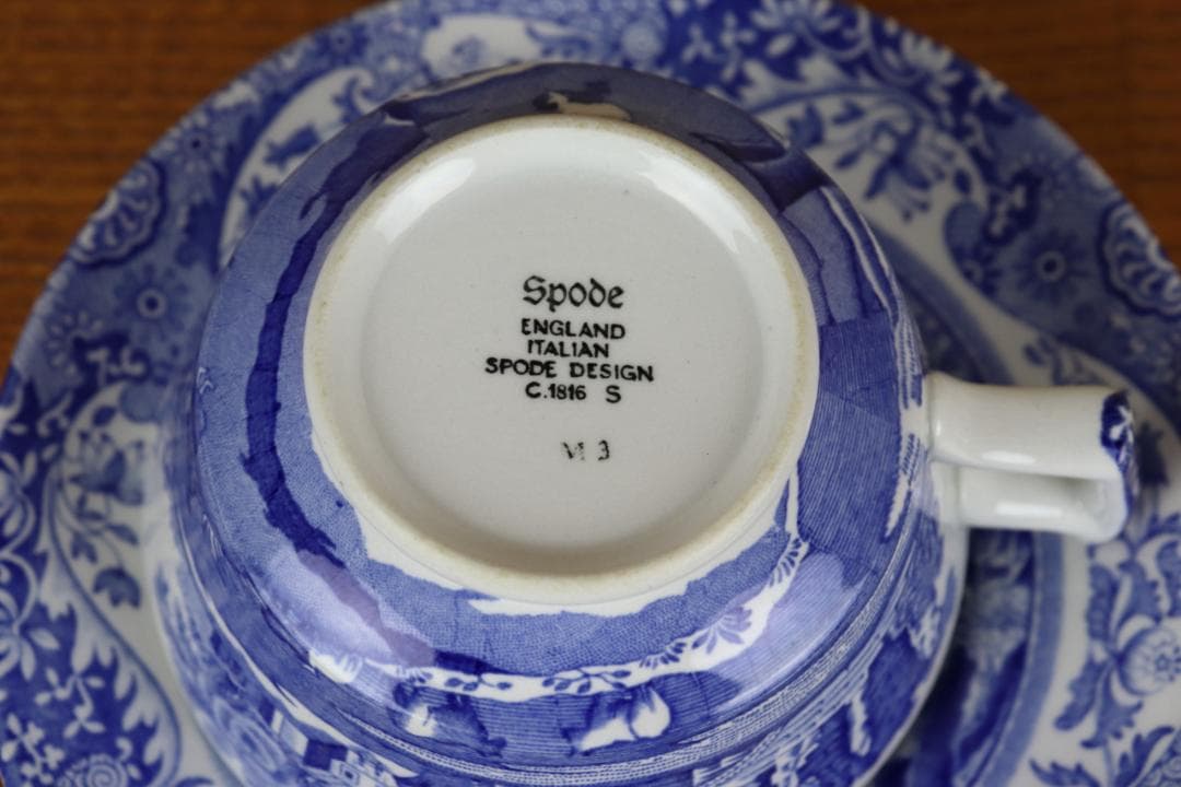 お値下げ　スポード　ブルーイタリアン　カップ　イギリス　SPODE　ヴィンテージ