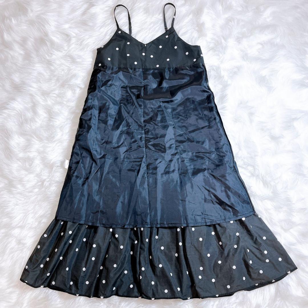 BEARDSLEY ビアズリー　近年モデル　ドットキャミソールワンピース