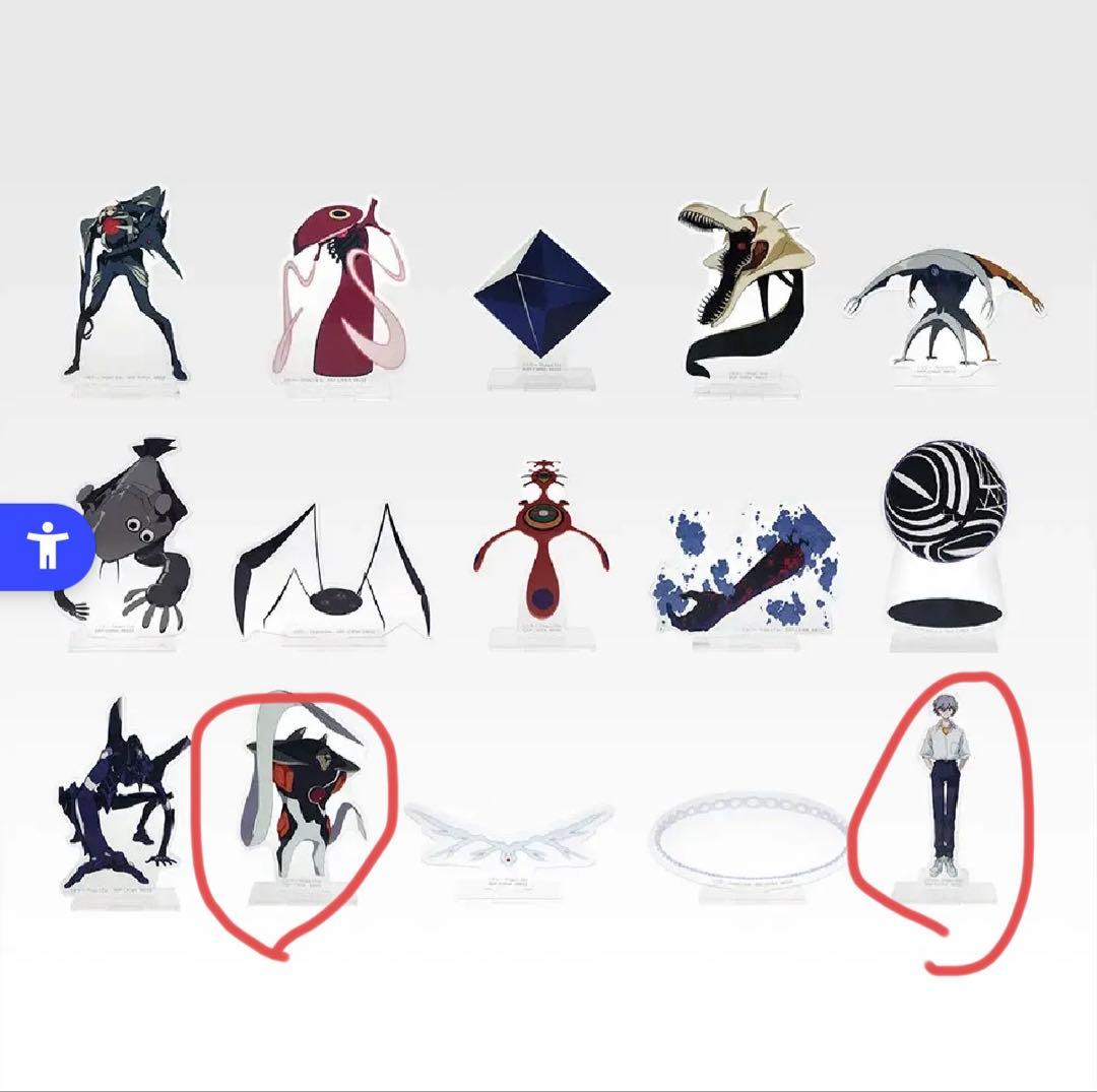 t*o様 一番くじ 新世紀エヴァンゲリオン アクリルスタンドF賞フルコンプ15種