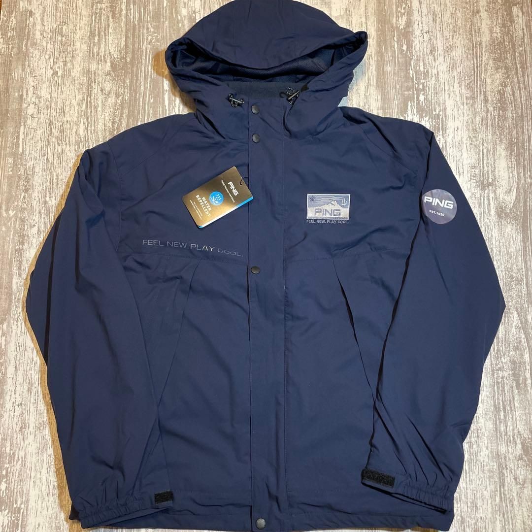 PING ピン　ゴルフウェア　メンズ 3WAY ブルゾン Mサイズ　ネイビー