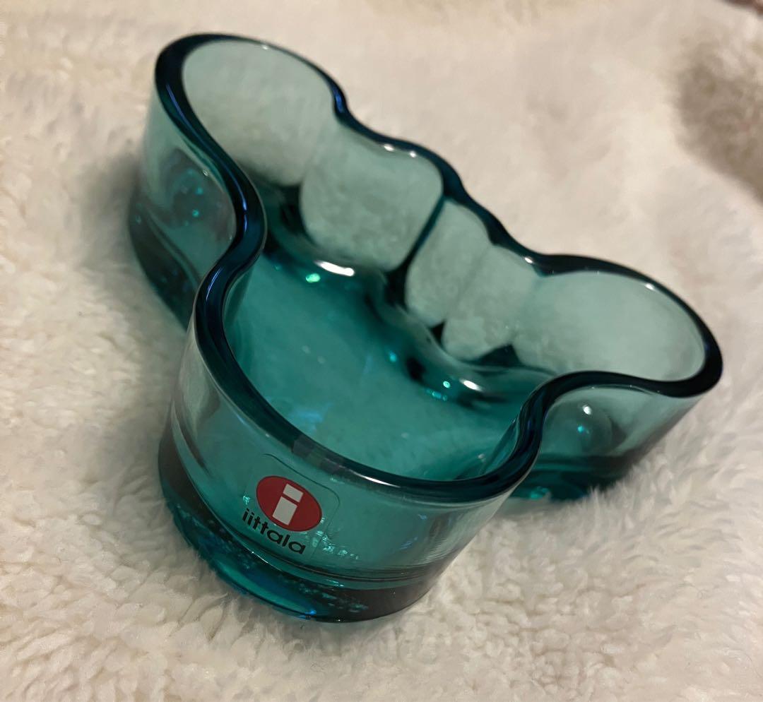 【希少美品】イッタラ　アアルト　98mm 限定カラー　レア　ペトロールブルー