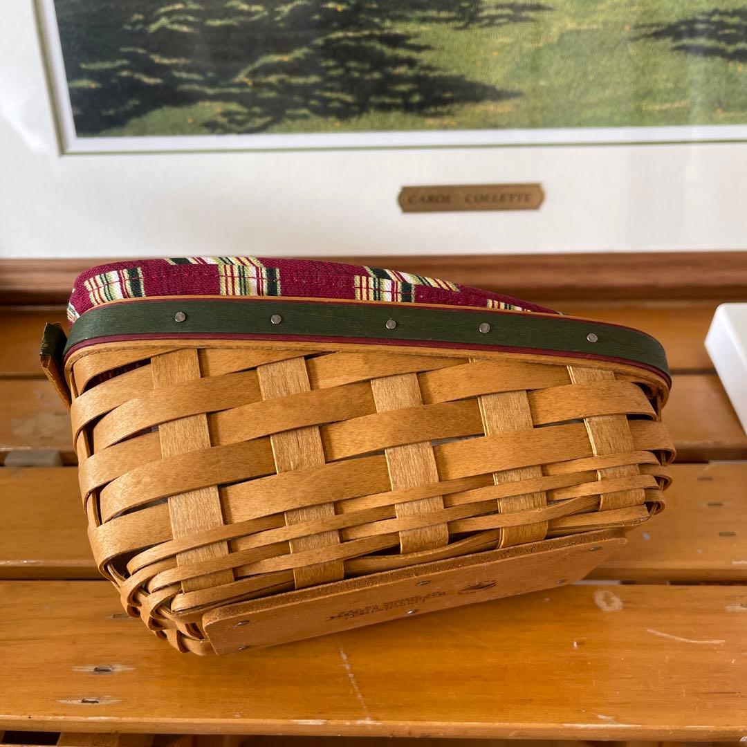 ロンガバーガー　クリスマスバスケット　バスケット　かご　アンティーク