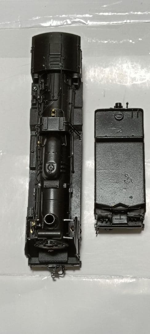 HOゲージ アダチ Ｄ51蒸気機関車、改造あり、モーター交換、メンテナンス済