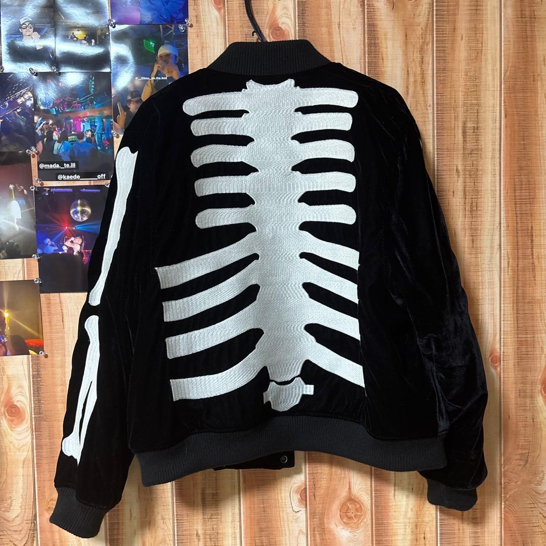 良品　vanson 50周年限定 スケルトンプリントジャケット M