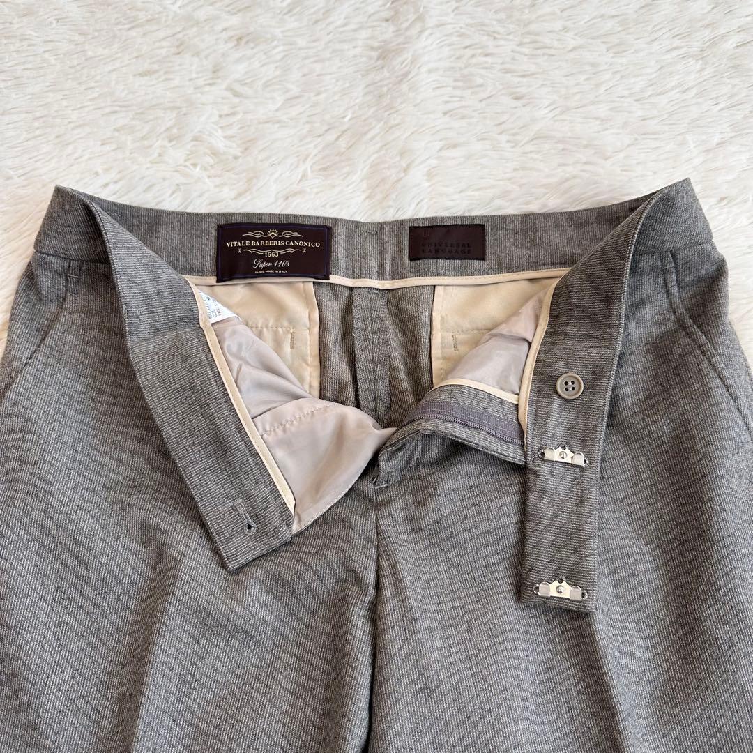 美品 ユニバーサルランゲージ カノニコ SUPER110パンツスーツセット XL