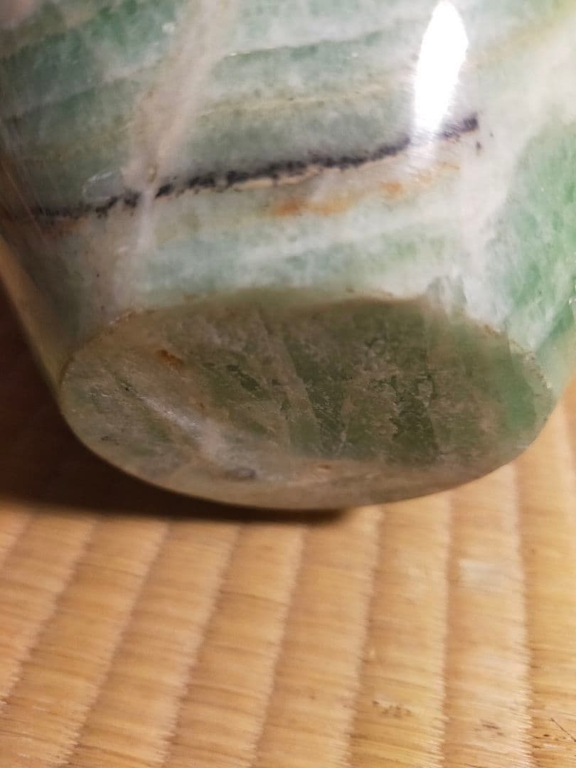 ♫鑑賞石 蛍石 原石 フローライト花瓶♫