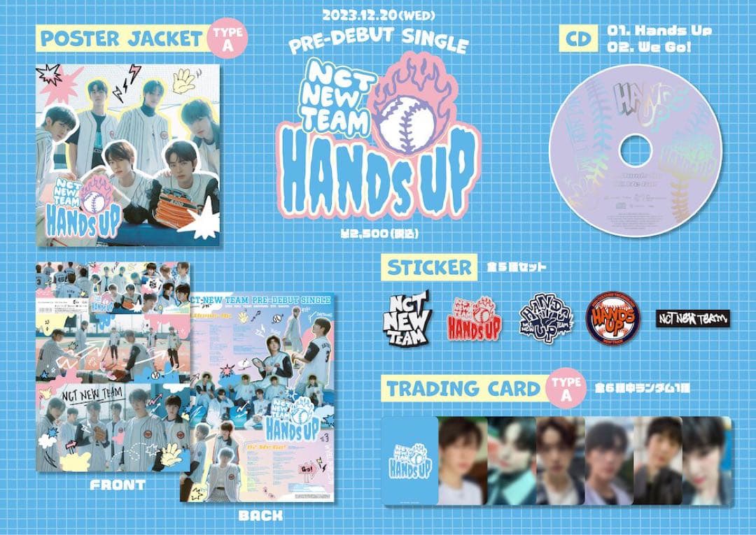 NCT NEW TEAM Hands Up CD A ver ユウシ yushi