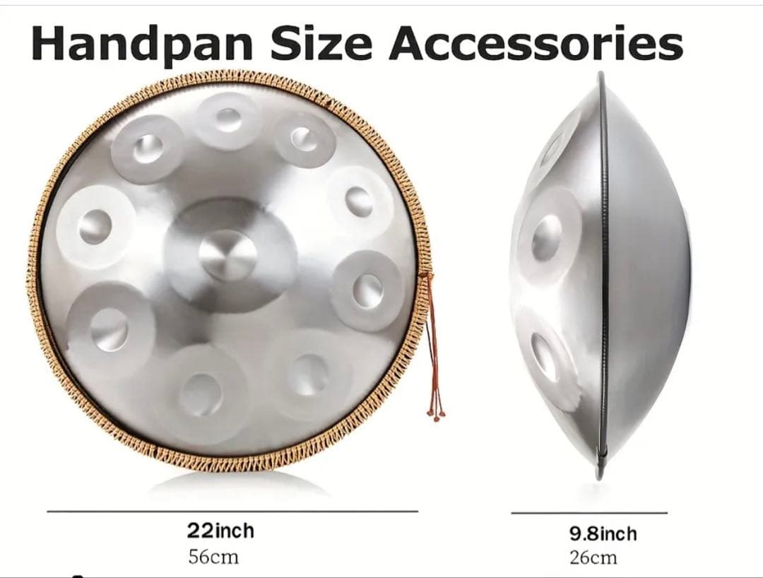ハンドパン 10音 Dマイナー調 スチール製 未使用 ケース・付属品あり