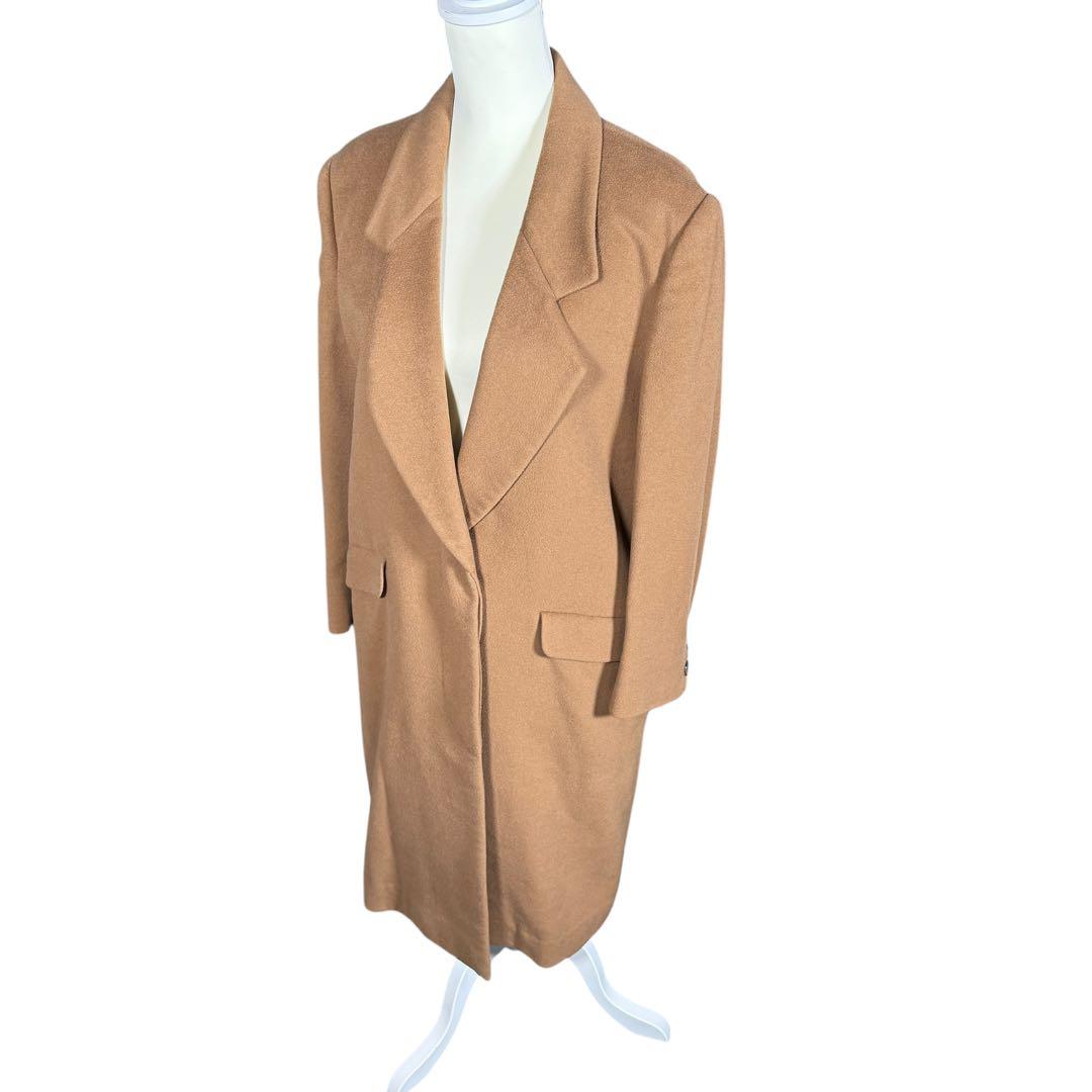 【白タグ】バーバリー シャドーホース 100% カシミヤ マキシ ロングコート