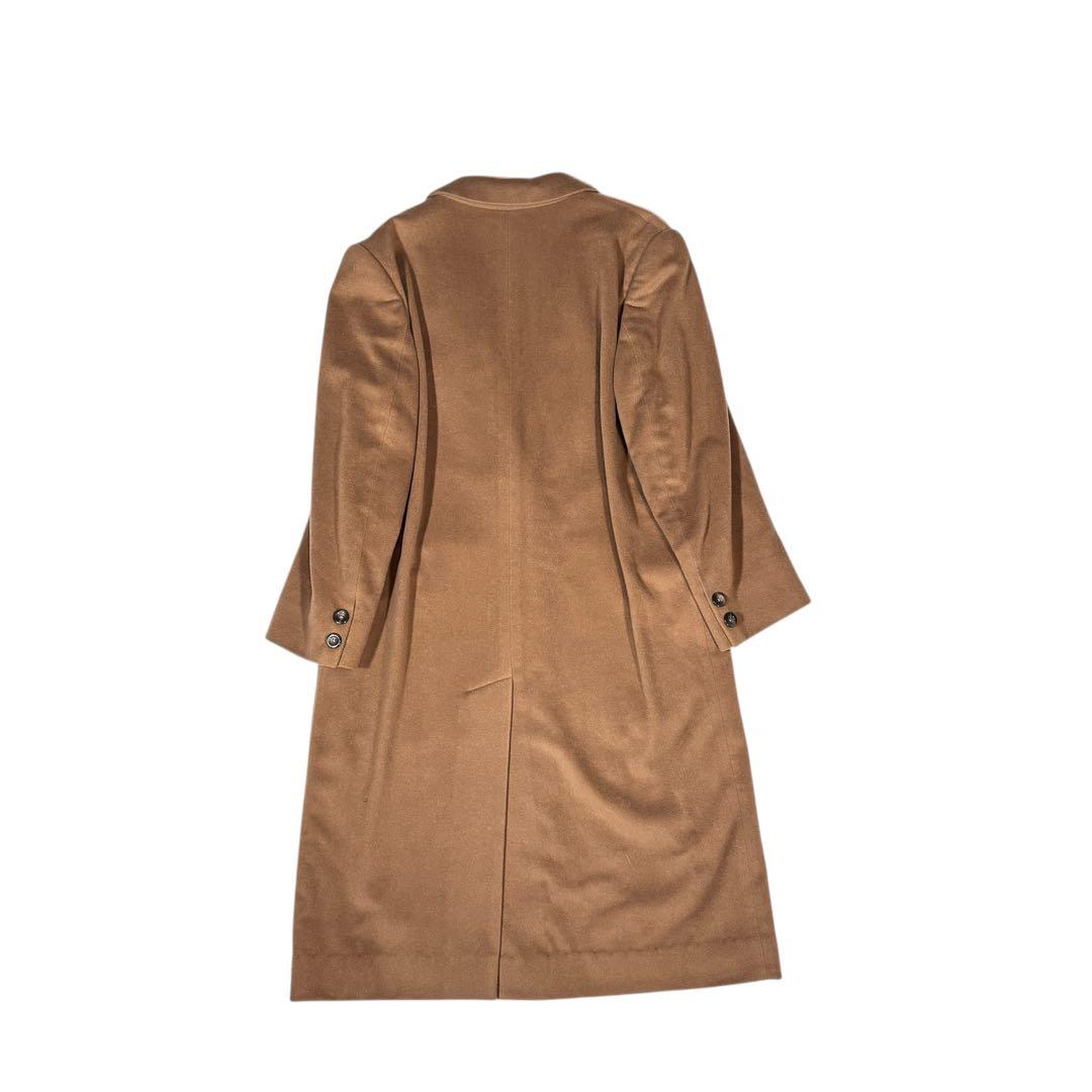 【白タグ】バーバリー シャドーホース 100% カシミヤ マキシ ロングコート