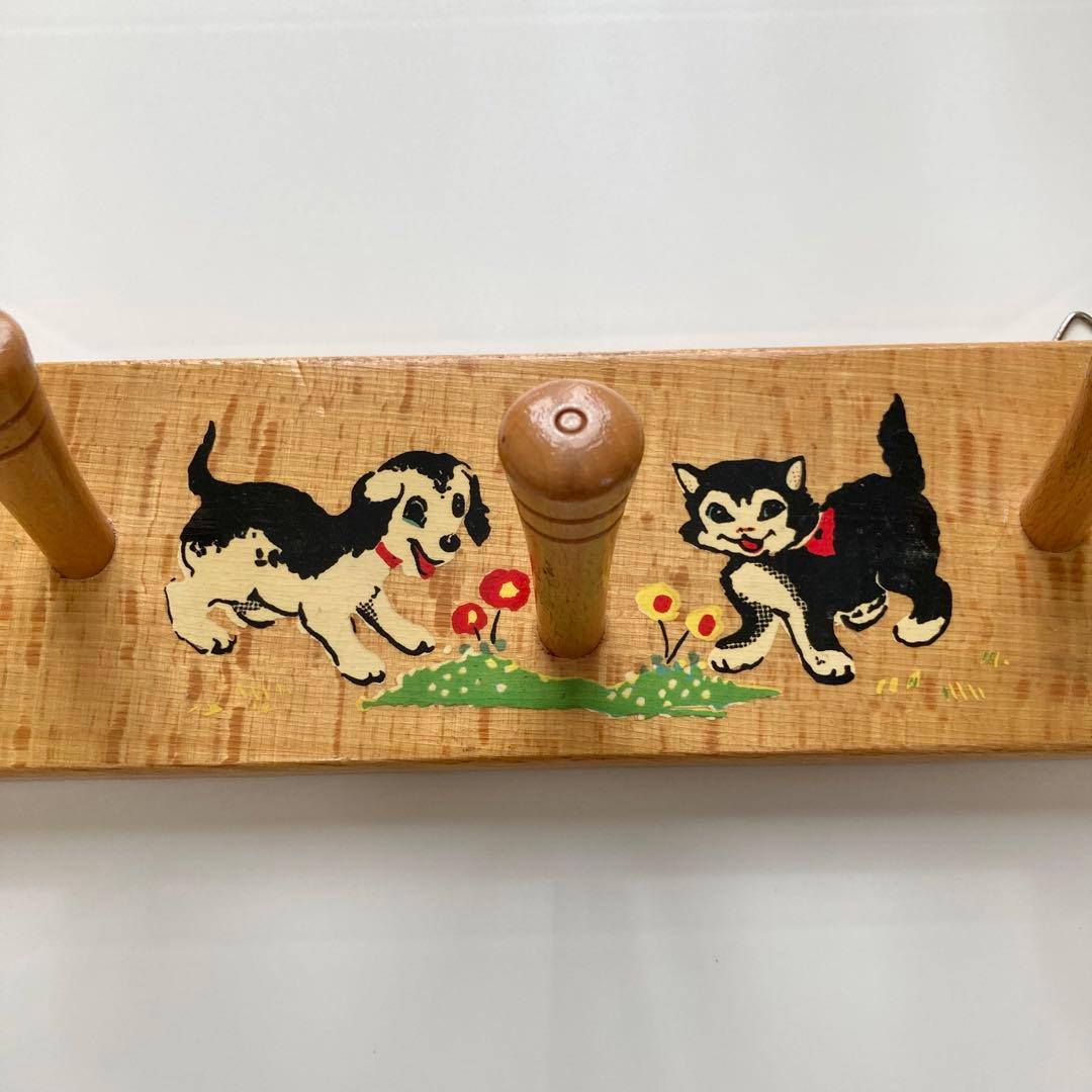 木製　ウォールフック　ウォールハンガー　レトロ　ドイツ　ヴィンテージ