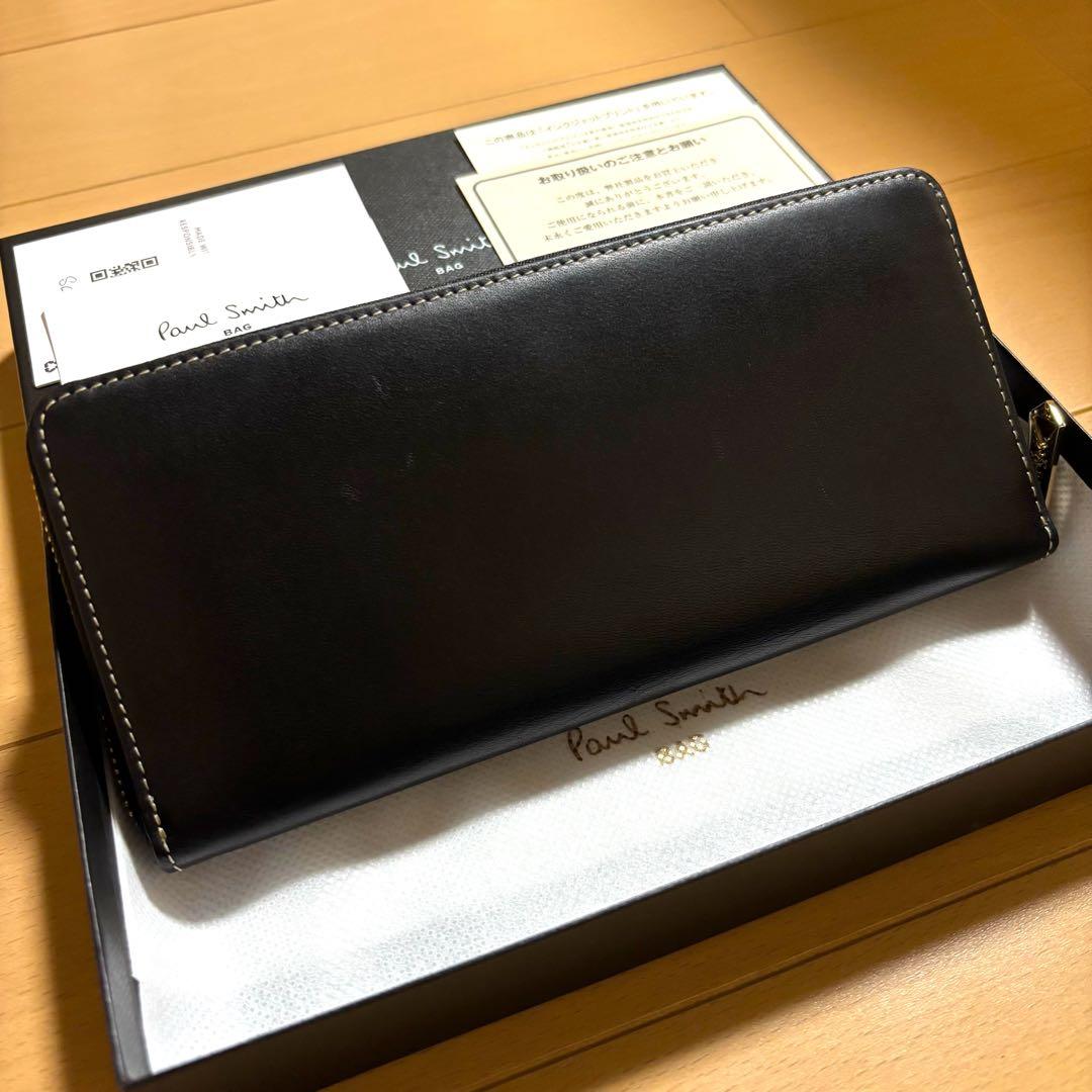 Paul Smith ステッチハイライト　長財布　未使用品　ブラック　完売品