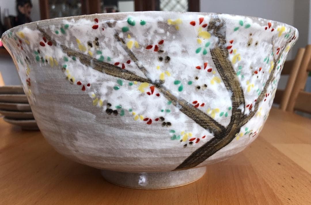 桜の花デザイン ボウルと皿セット