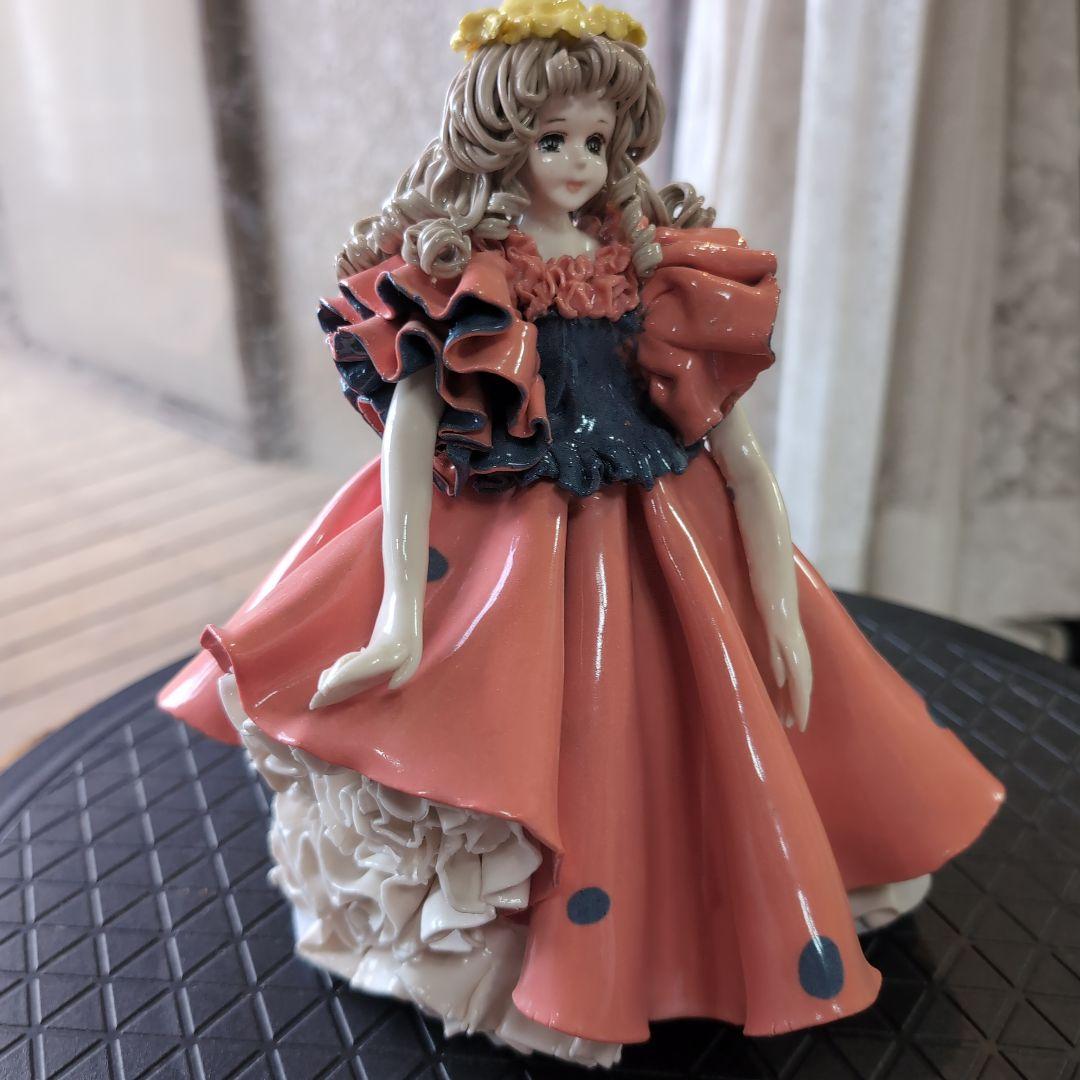 一点物　陶器製人形　陶器人形　ロマンドール　ハンドメイド　置物　西洋人形