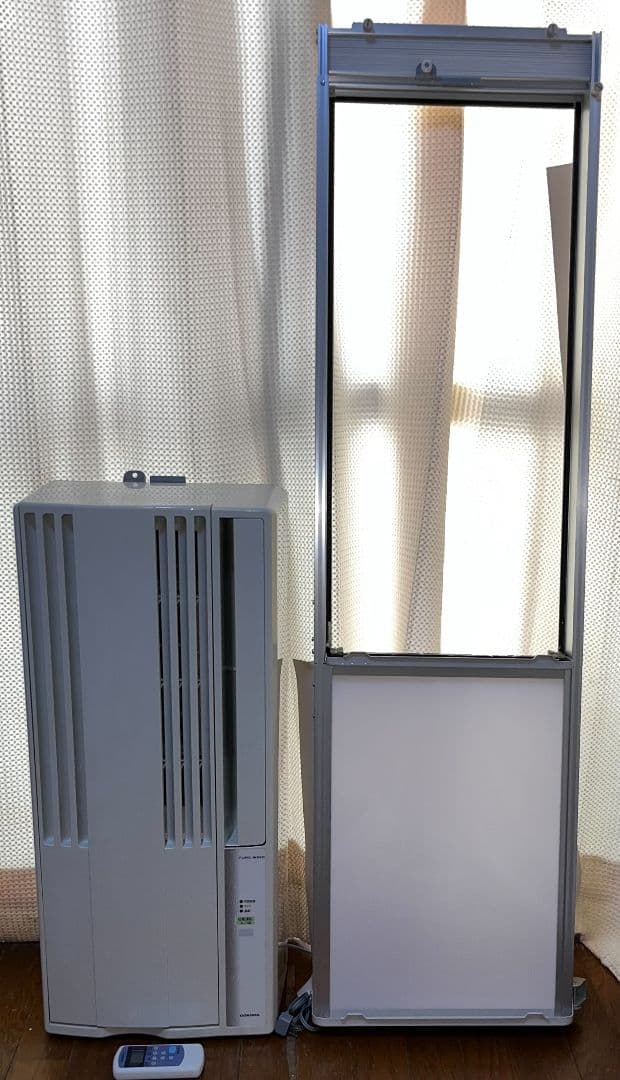 コロナルームエアコン窓エアコンウィンド型冷房専用低振動設計取付枠付き　20年製