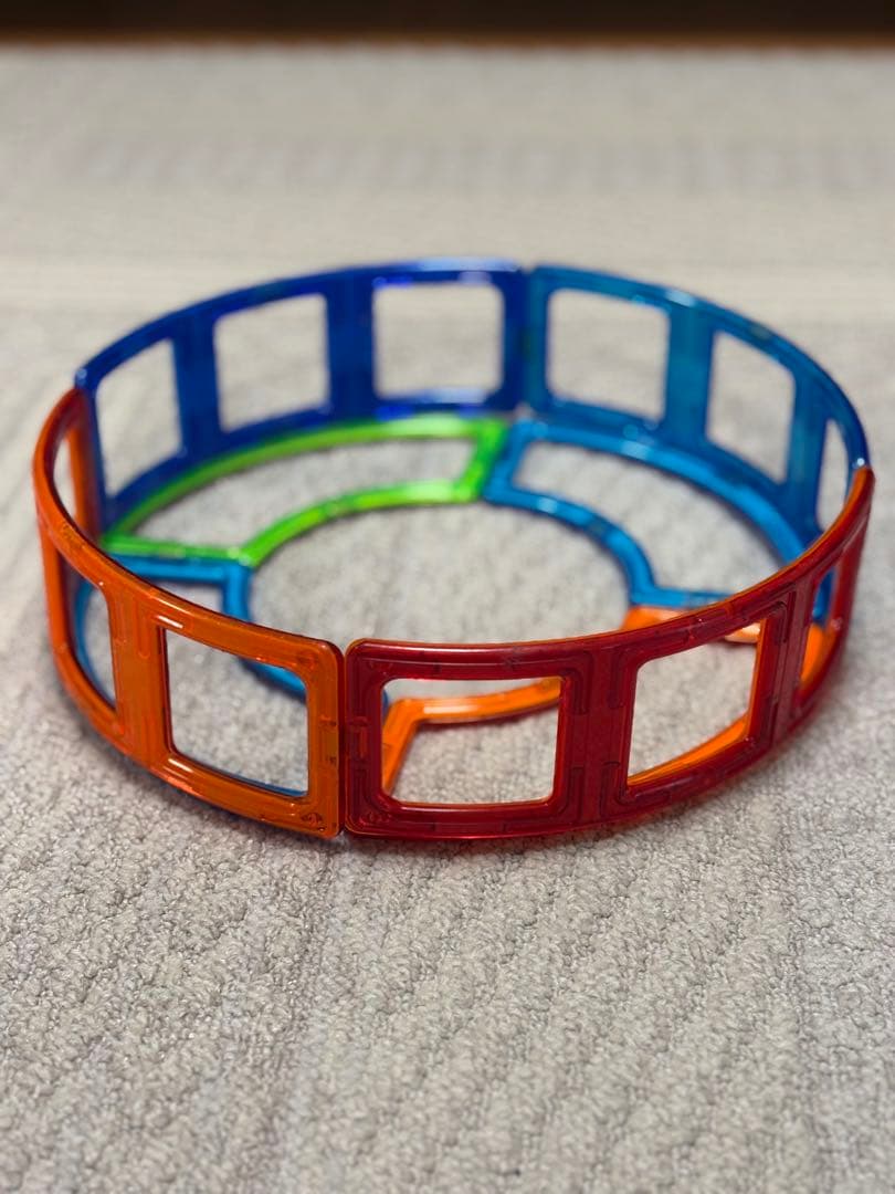 知育玩具 マグフォーマー　ピタゴラス　マグウィズダム　マグナタイル312ピース