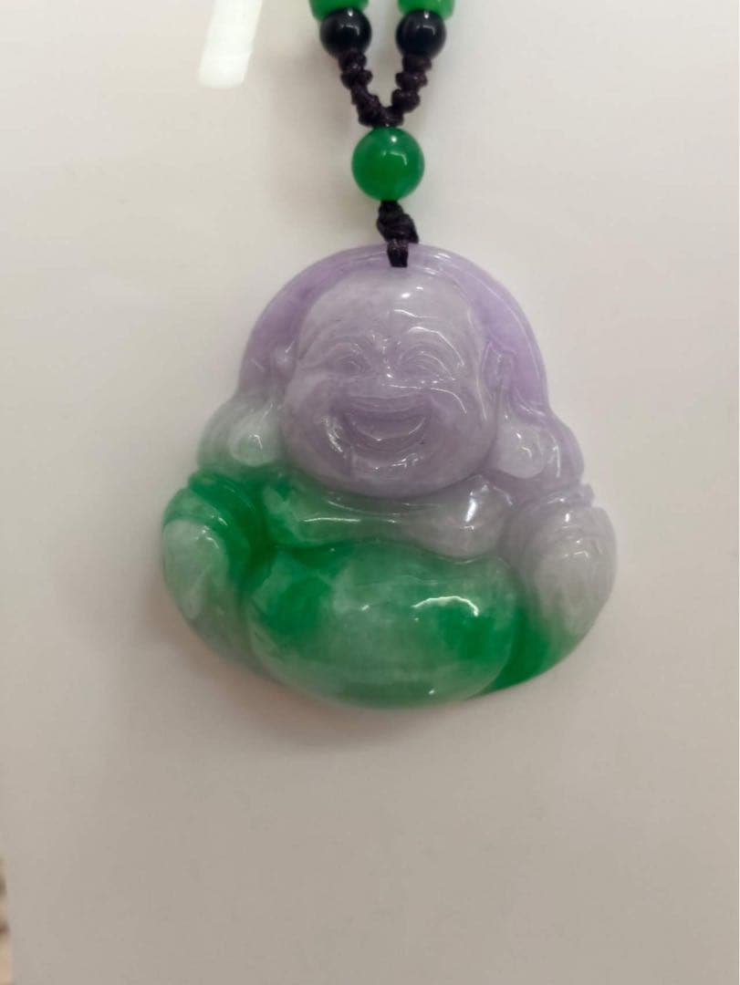 翡翠 布袋様 ペンダント