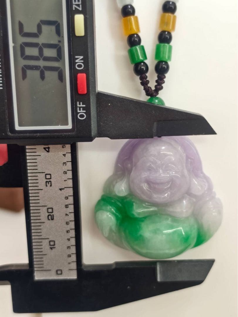 翡翠 布袋様 ペンダント