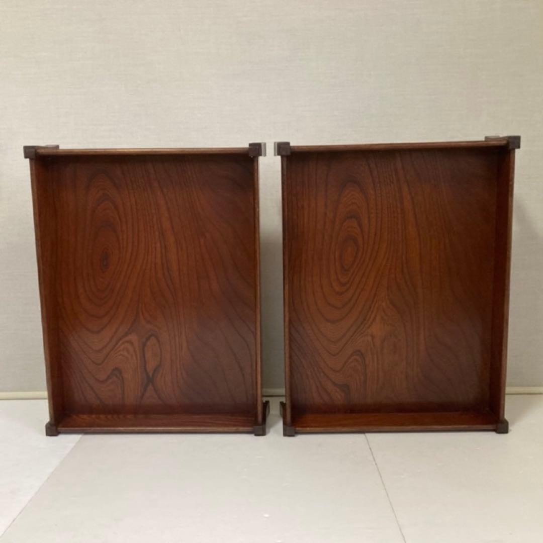 衣装盆 乱れ箱 脱衣籠 2段 棚 ラック 木製 櫓 脚付き 旅館 和風 レトロ