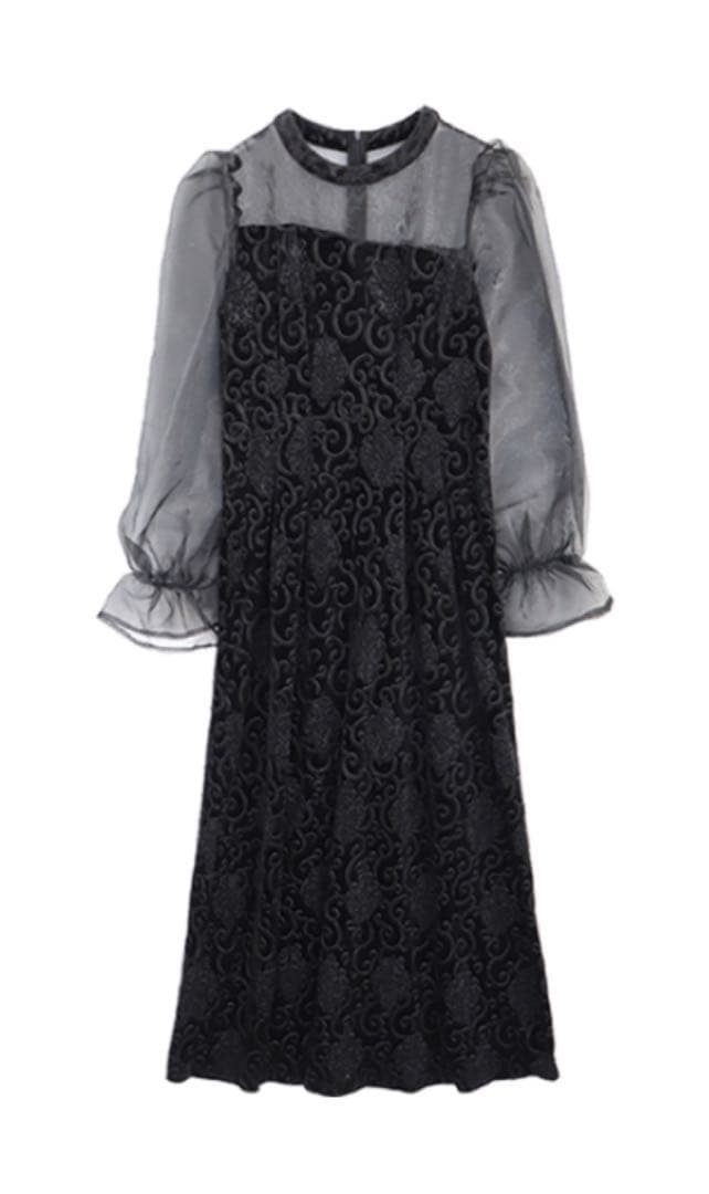 AMAIL Mature paypuri dress ブラック