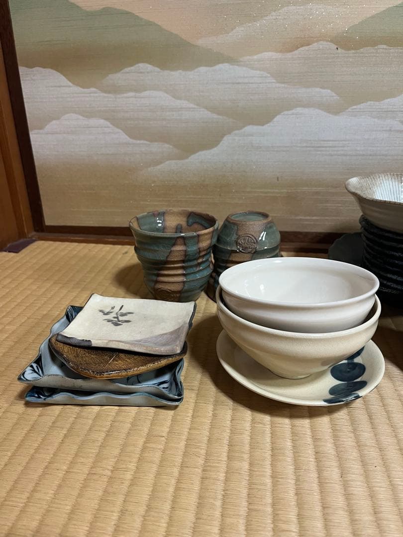 【和食器大量まとめ売り20点以上】民芸 美濃焼 盛鉢 小鉢 皿 湯呑 セット