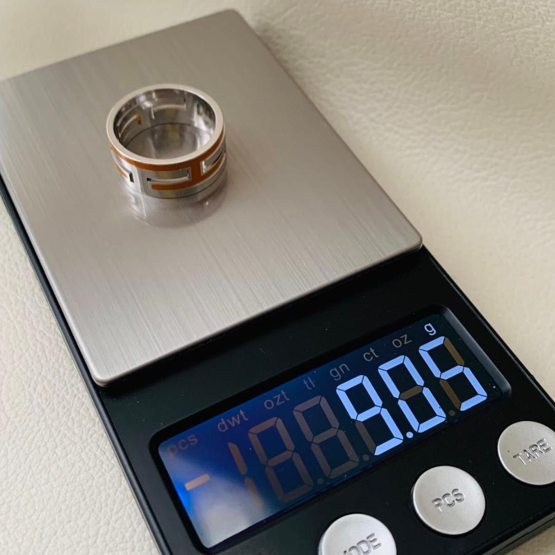 極美品 62 21号相当 大きいサイズ エルメス ムーヴアッシュ オレンジ