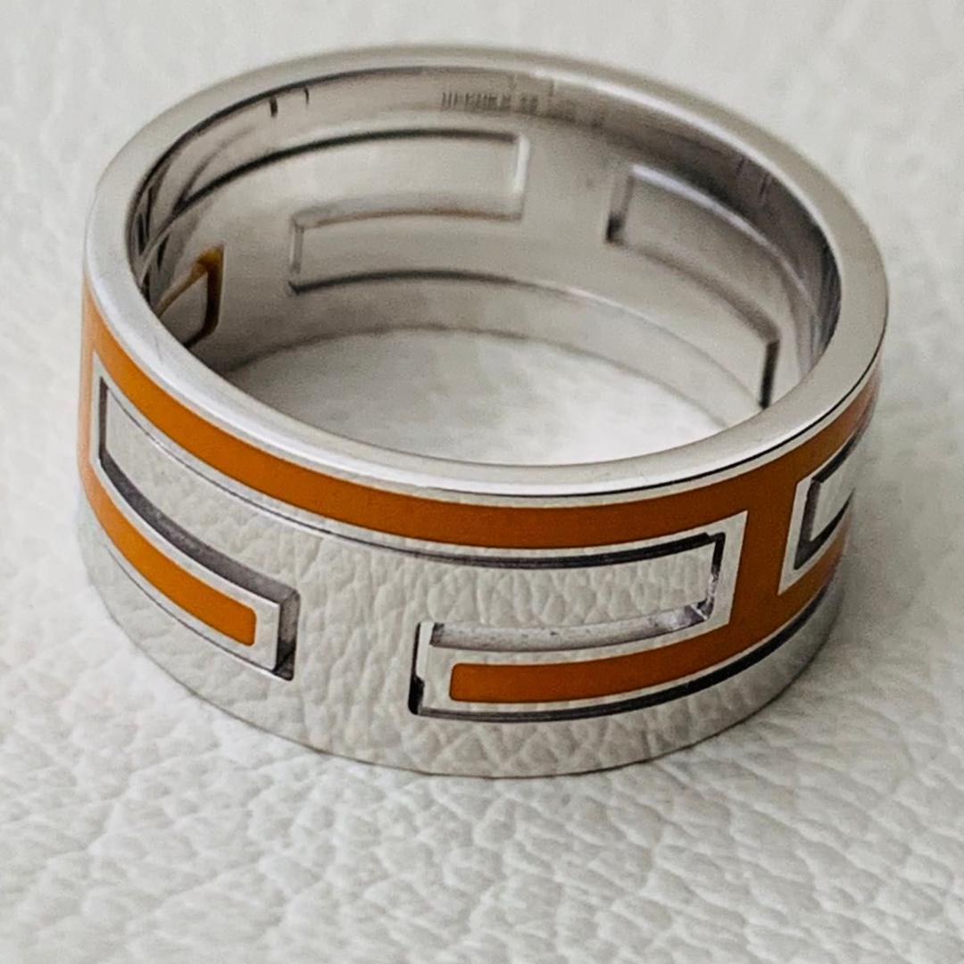 極美品 62 21号相当 大きいサイズ エルメス ムーヴアッシュ オレンジ