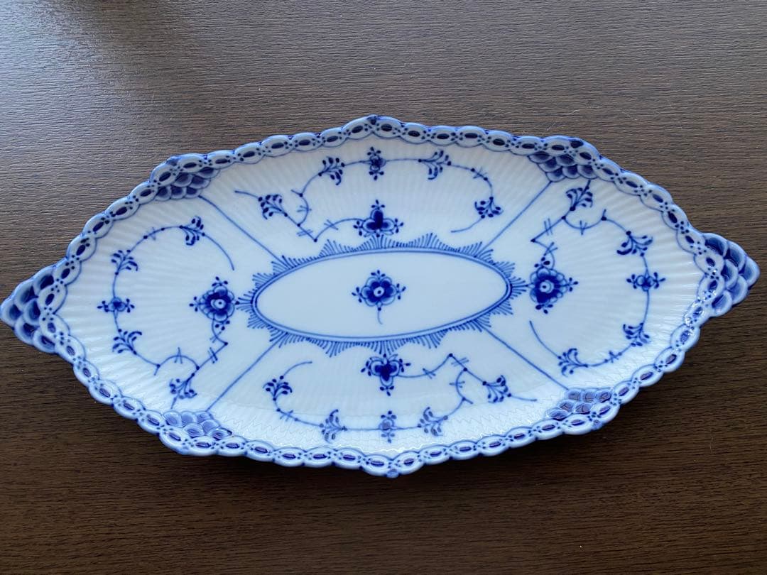 ロイヤルコペンハーゲンブルーフルーテッドハーフレース1/613 ☆2nd