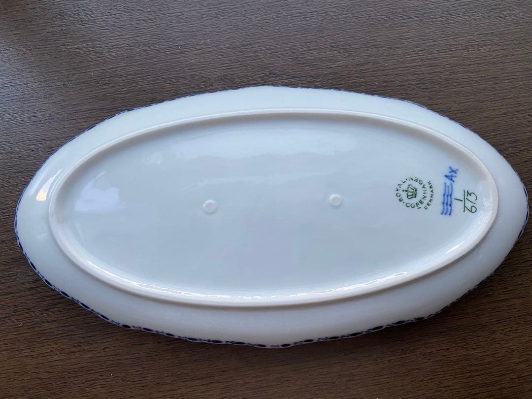 ロイヤルコペンハーゲンブルーフルーテッドハーフレース1/613 ☆2nd