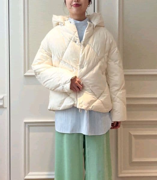 MACPHEE コーティングタイプライター キルティングショートコート