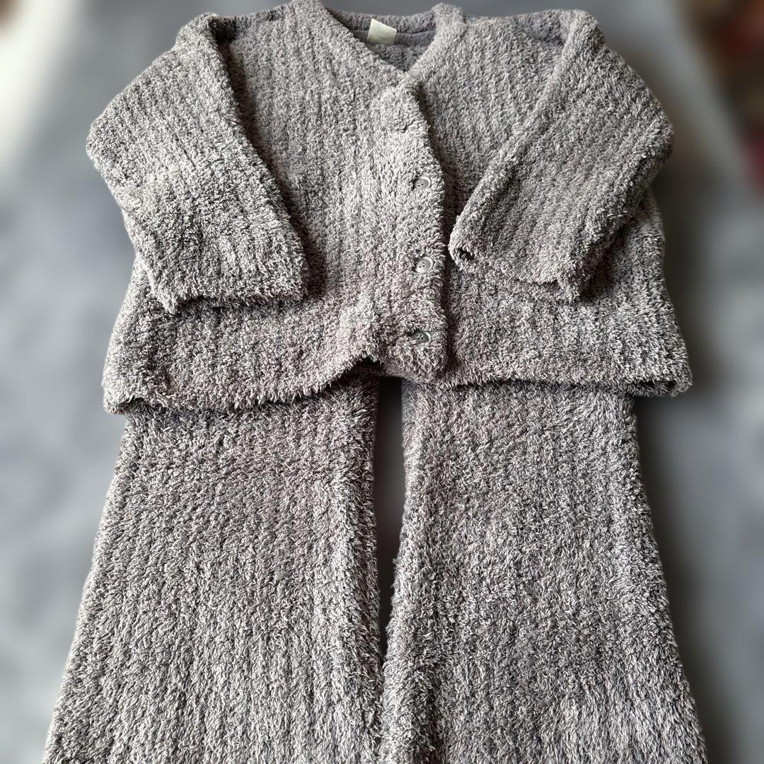 pique グレー フリース ルームウェアセット