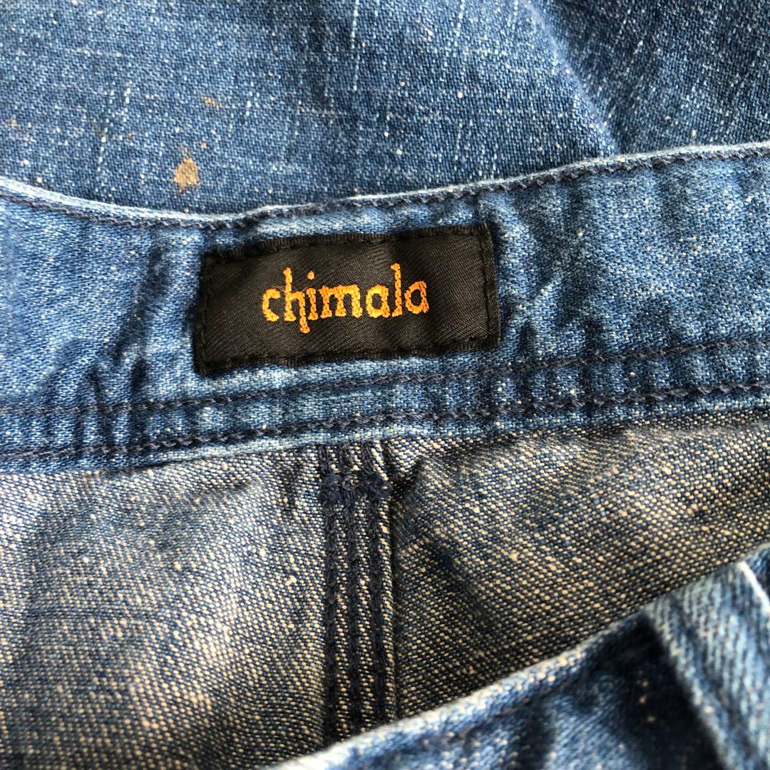chimala ペンキ加工 ペインターデニムパンツ 30 ブルー