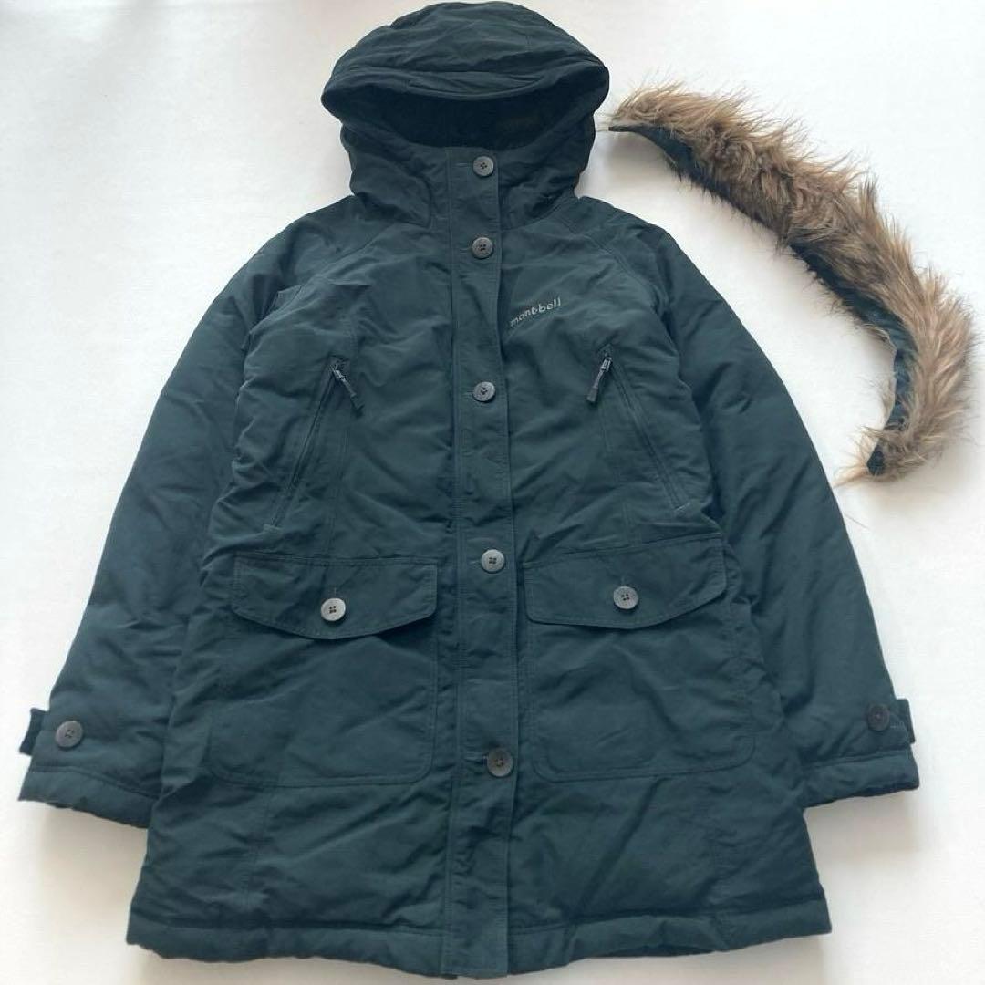 タ*カ様 【大人気美品】モンベル　現行 ハスキーコート ダウンジャケット グリー