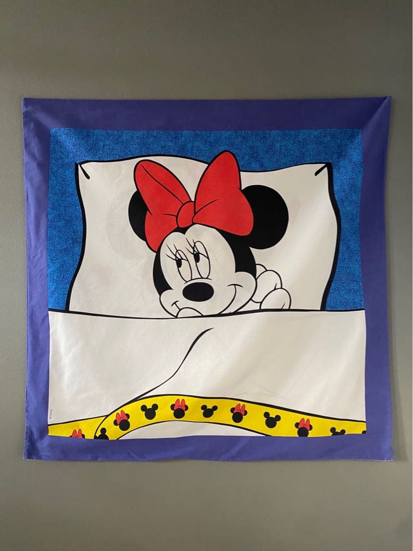ビンテージ 70s ヨーロッパ ディズニー ミッキーマウス クッション カバー♥︎