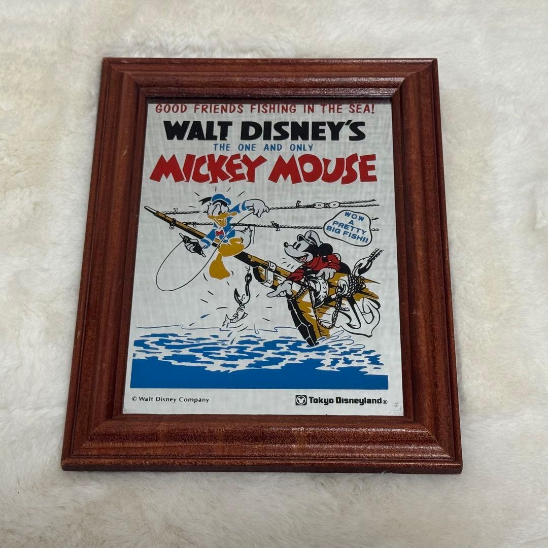 ミラー アート ミッキー ドナルド 鏡 レトロ 箱無し パルパルーザ