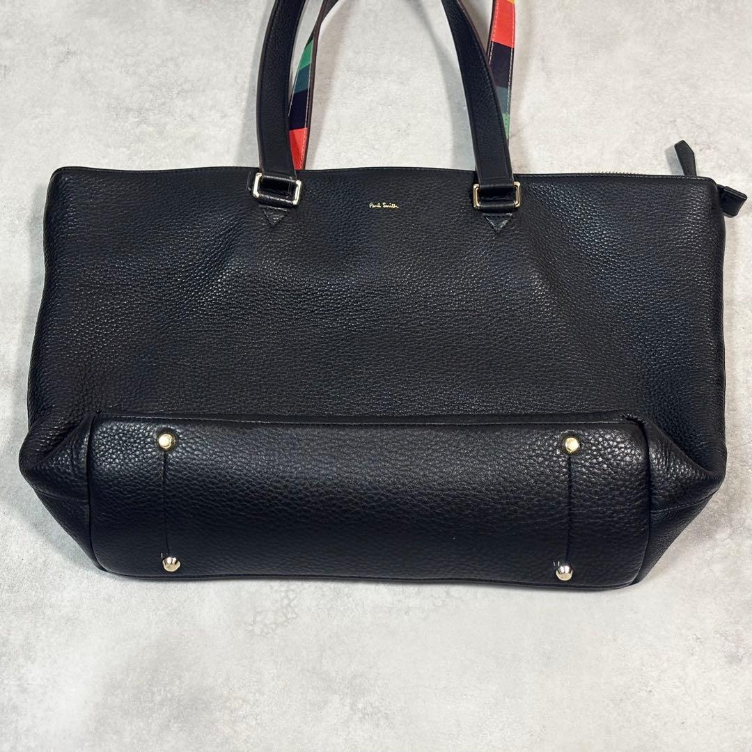 【Paul Smith】ポールスミス レザートートバッグ シボ革