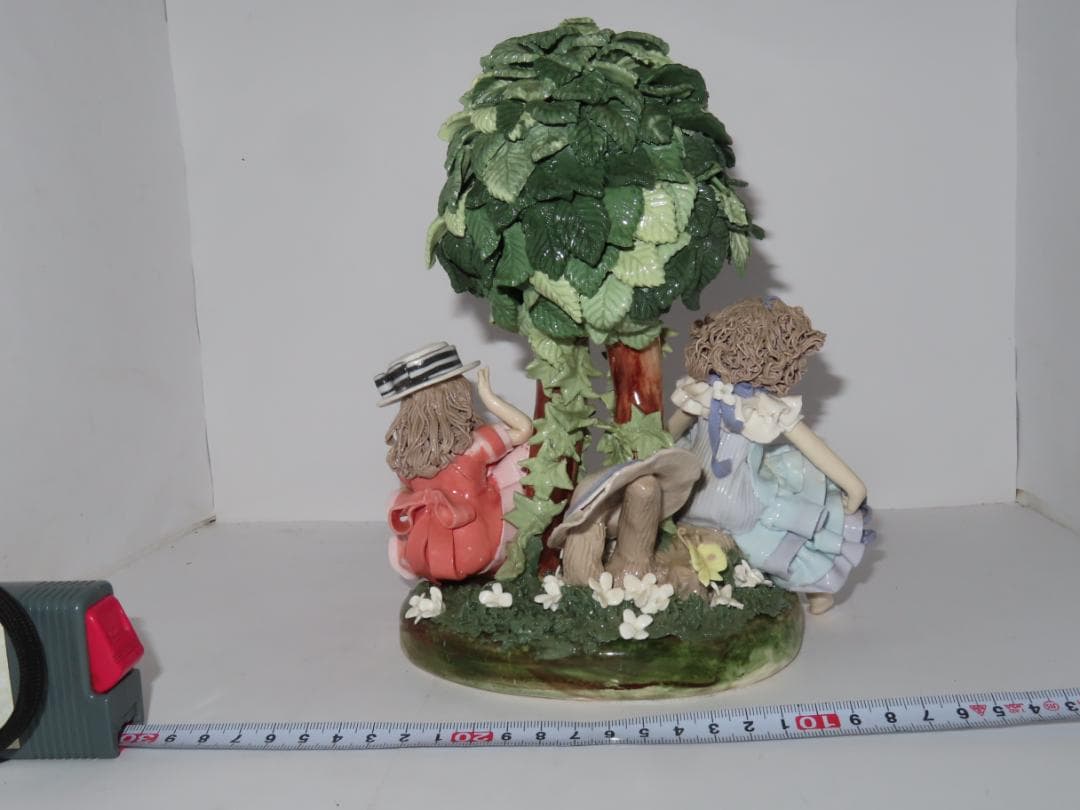 陶器人形 女の子　大型作品 ロマンドール 人形 フィギュリン　人形作家作品　5