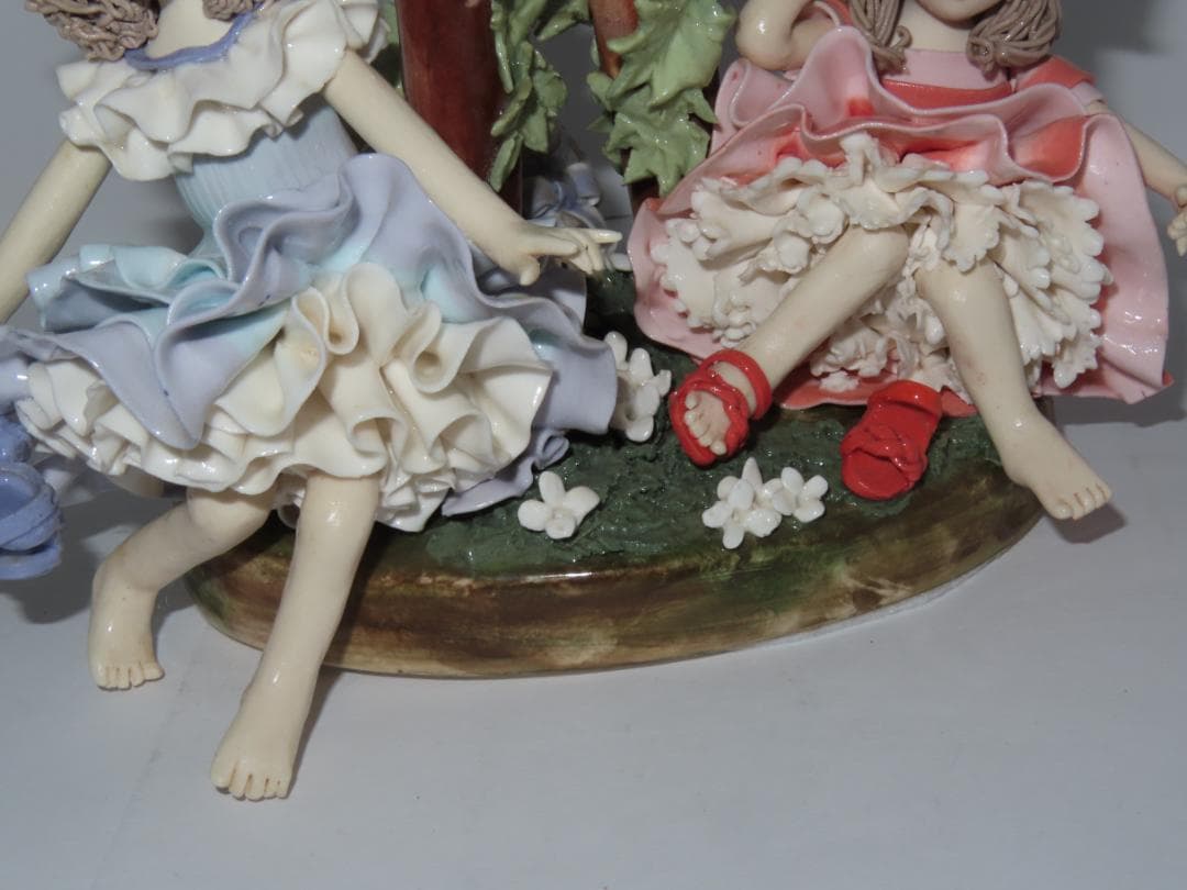 陶器人形 女の子　大型作品 ロマンドール 人形 フィギュリン　人形作家作品　5