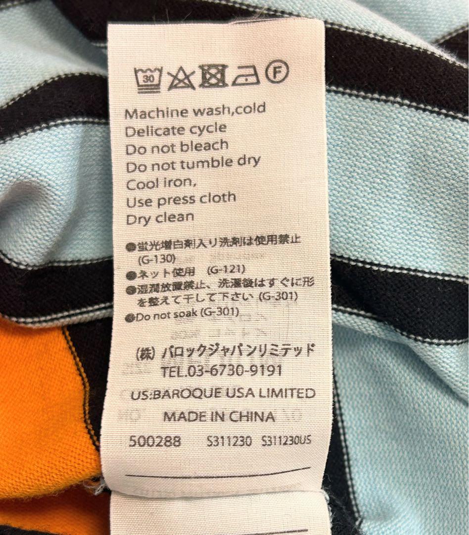 nagonstans ボーダーアシンメスリットプルオーバー