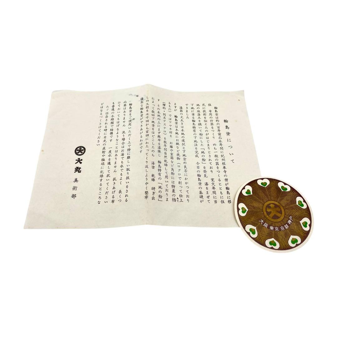 【未使用品】 花瓶 輪島塗 古銭 寛永通宝 一朱銀 文久永宝 共箱 ちりめん布付