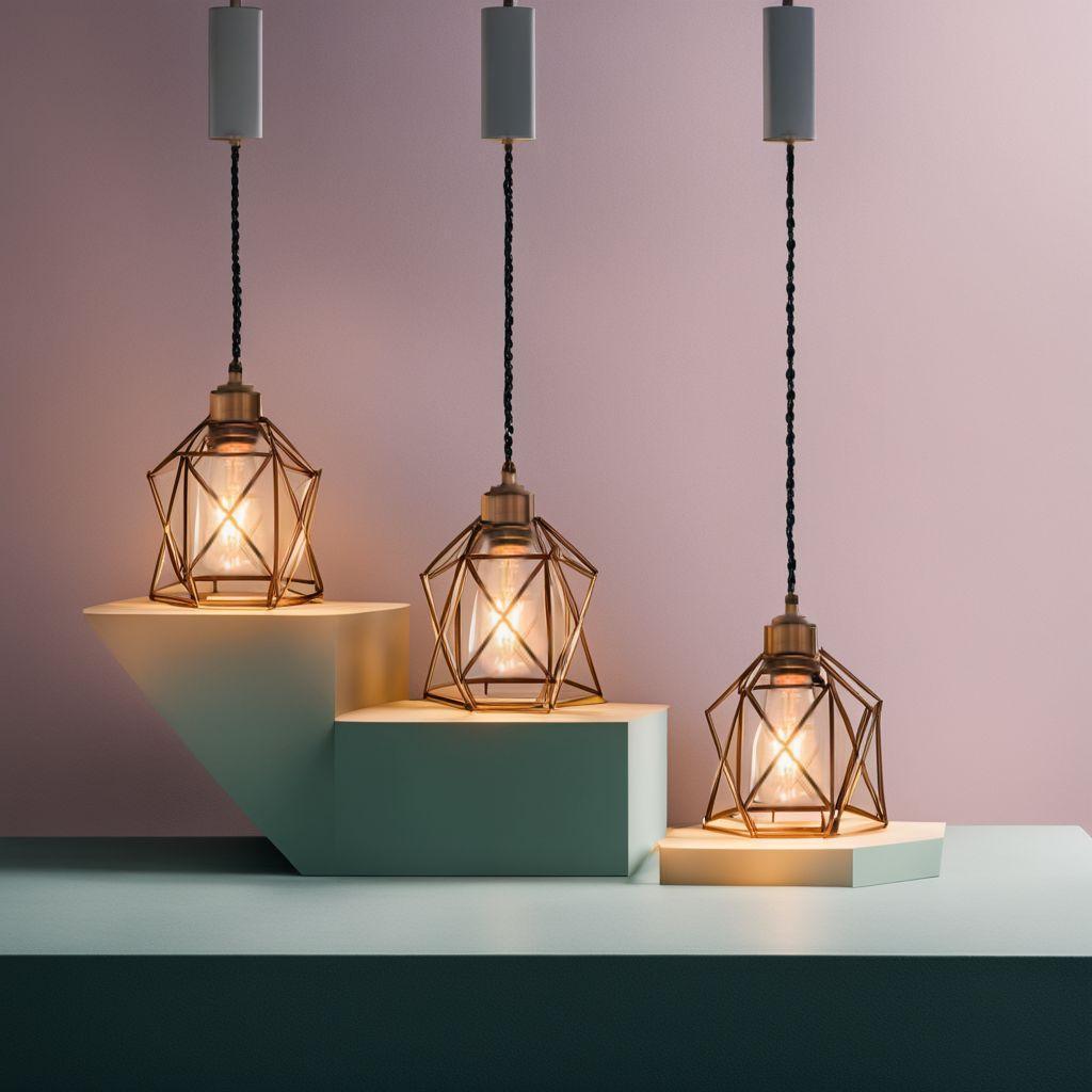 レトロペンダントライト 3個パック ブラック 北欧 長さ調節可