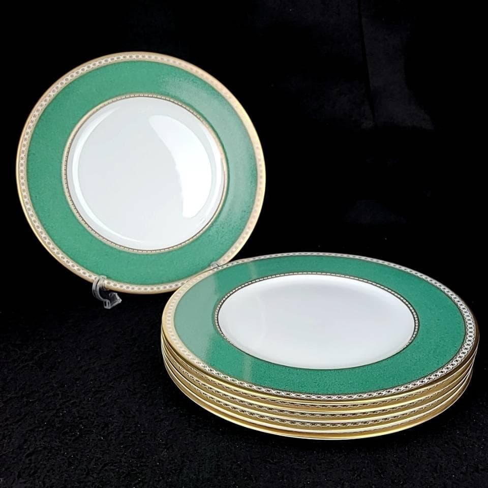 ◎美品◎ウェッジウッド　ユーランダー　パウダー　グリーン　プレート 大皿　2枚
