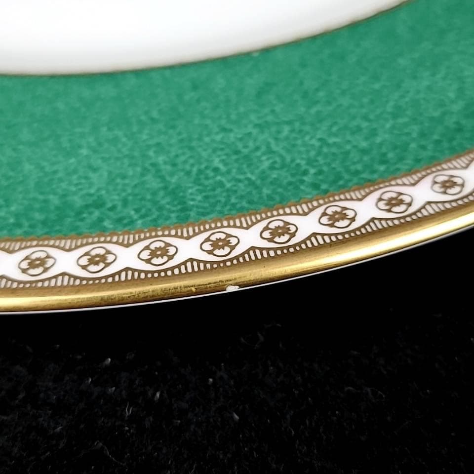 ◎美品◎ウェッジウッド　ユーランダー　パウダー　グリーン　プレート 大皿　6枚