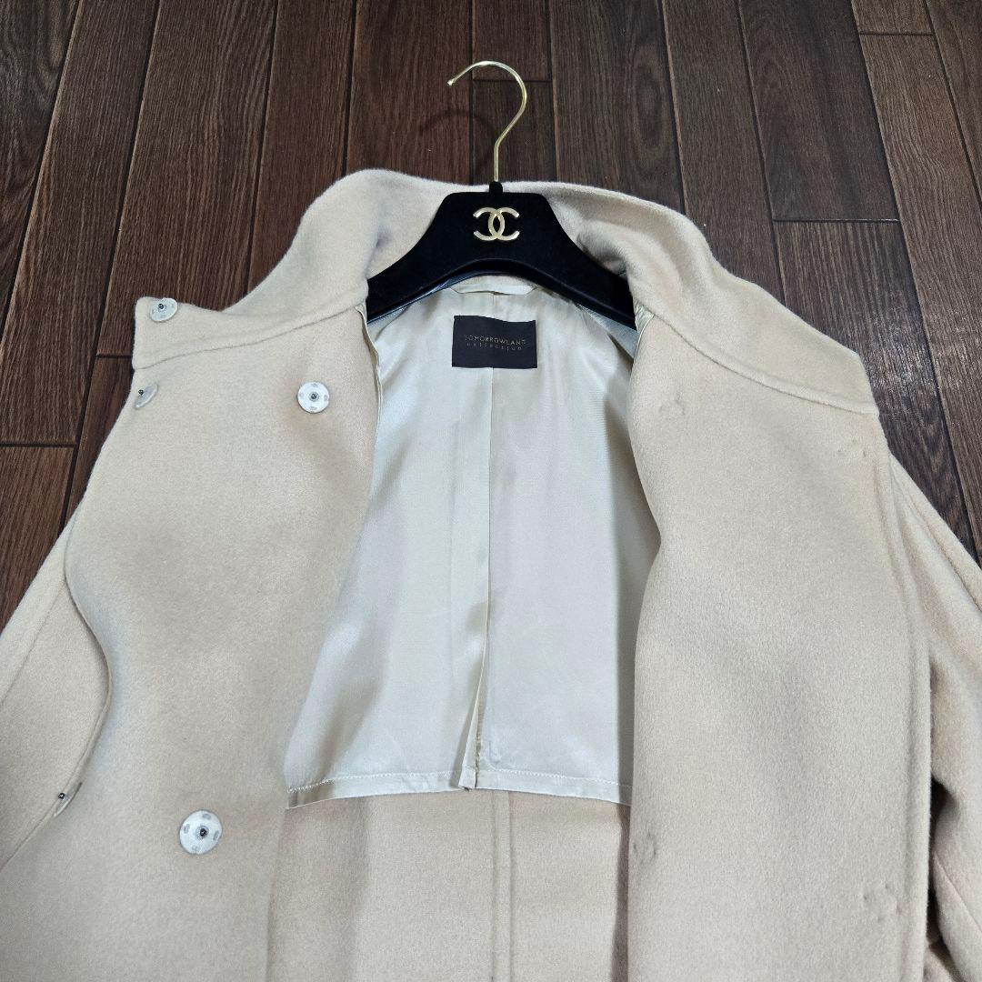 極美品◆トゥモローランド 2023年購入 ダブルフェイス コート 38